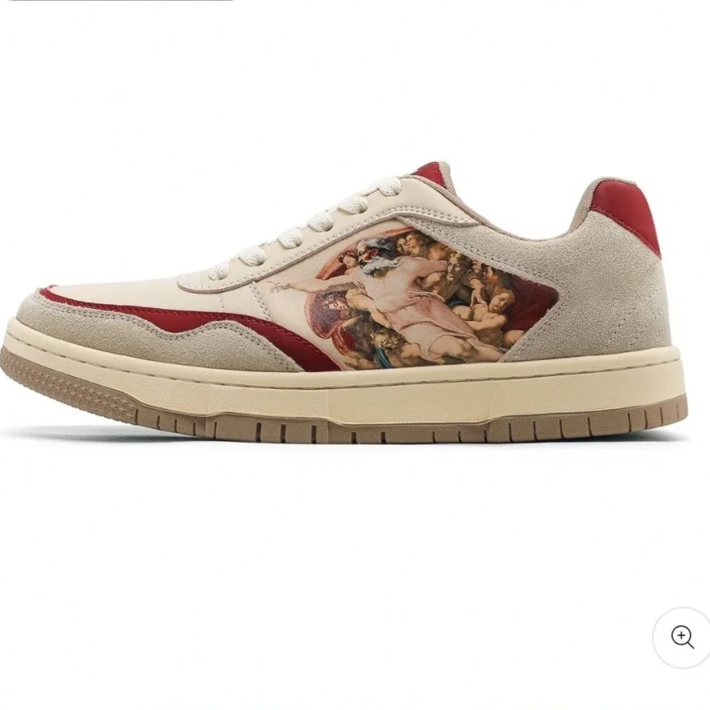 Galartsy The Creation of Adam Michelangelo Unisex Sneakers Size 9/9.5 New W Tags